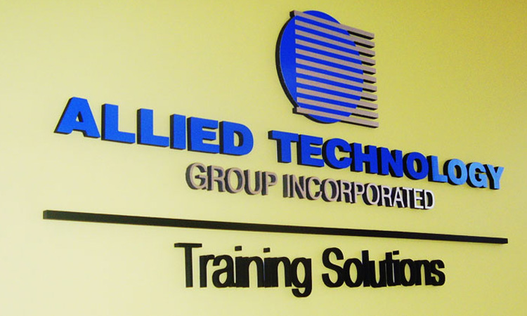 Allied Technology Wall Lettering