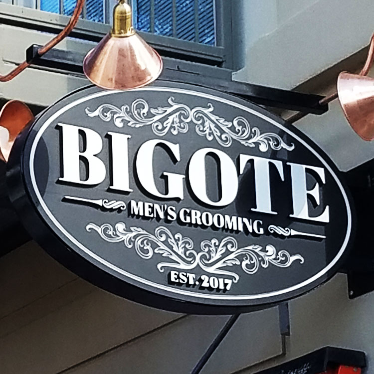 Bigote Men's Grooming Custom Sign