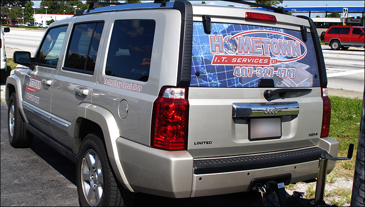 Hometown IT Services Vehicle Graphics