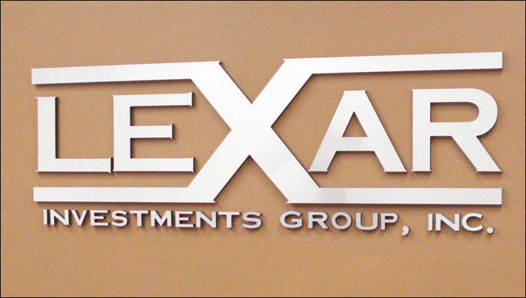 Lexar Investments Custom Dimensional Lettering Wall Sign