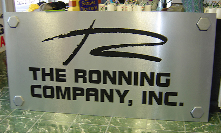 Ronning Company Metal Sign with Standoffs